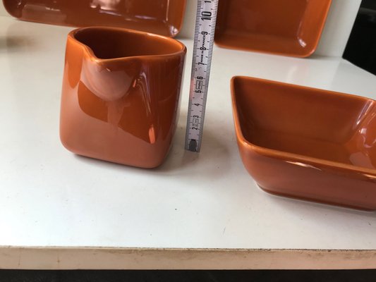 Ceramic Tea Service by Nanna Ditzel for Søholm, 1970s, Set of 9-LCR-975985