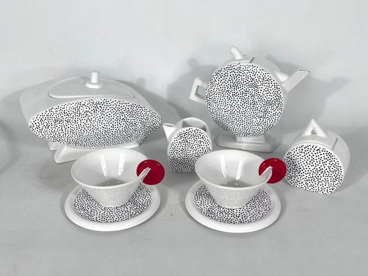 Ceramic Tea Set by MAS Italy, 1980s, Set of 7-OT-1435887