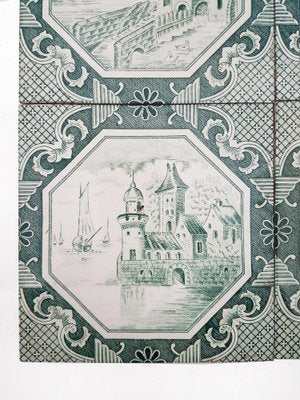 Ceramic Tiles by Gilliot, 1930, Set of 4-VDW-954885