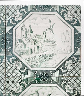 Ceramic Tiles by Gilliot, 1930, Set of 4-VDW-954885