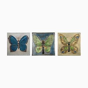 Ceramic Tiles by Lisa Larson for Gustavson, 1970s, Set of 3-VDW-873913