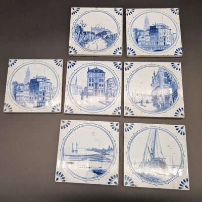 Ceramic Tiles from Villeroy & Boch, 1900s, Set of 7-WK-1718650