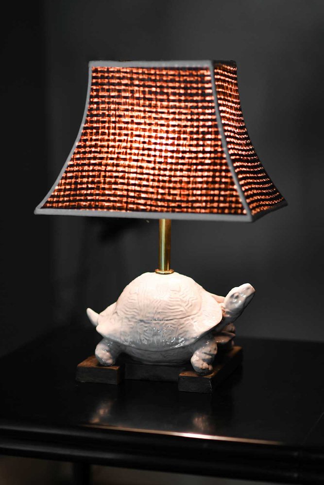 Ceramic Turtle Table Lamp by Zaccagnini, 1970s