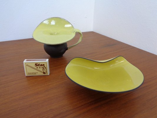 Ceramic Vase & Bowl by Inge Böttger for BKW Keramik, 1960s, Set of 2-RDW-1401271