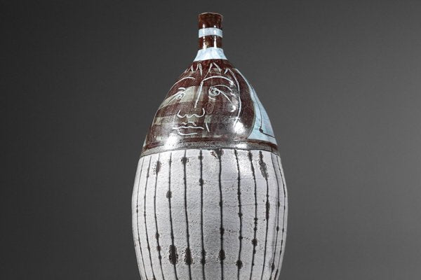 Ceramic Vase by Franco Cardinali for Vallauris, 1950s-YU-1173789