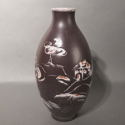 Ceramic Vase by Fridgart Glatzle for Karlsruher Majolika, 1950s-WK-717432