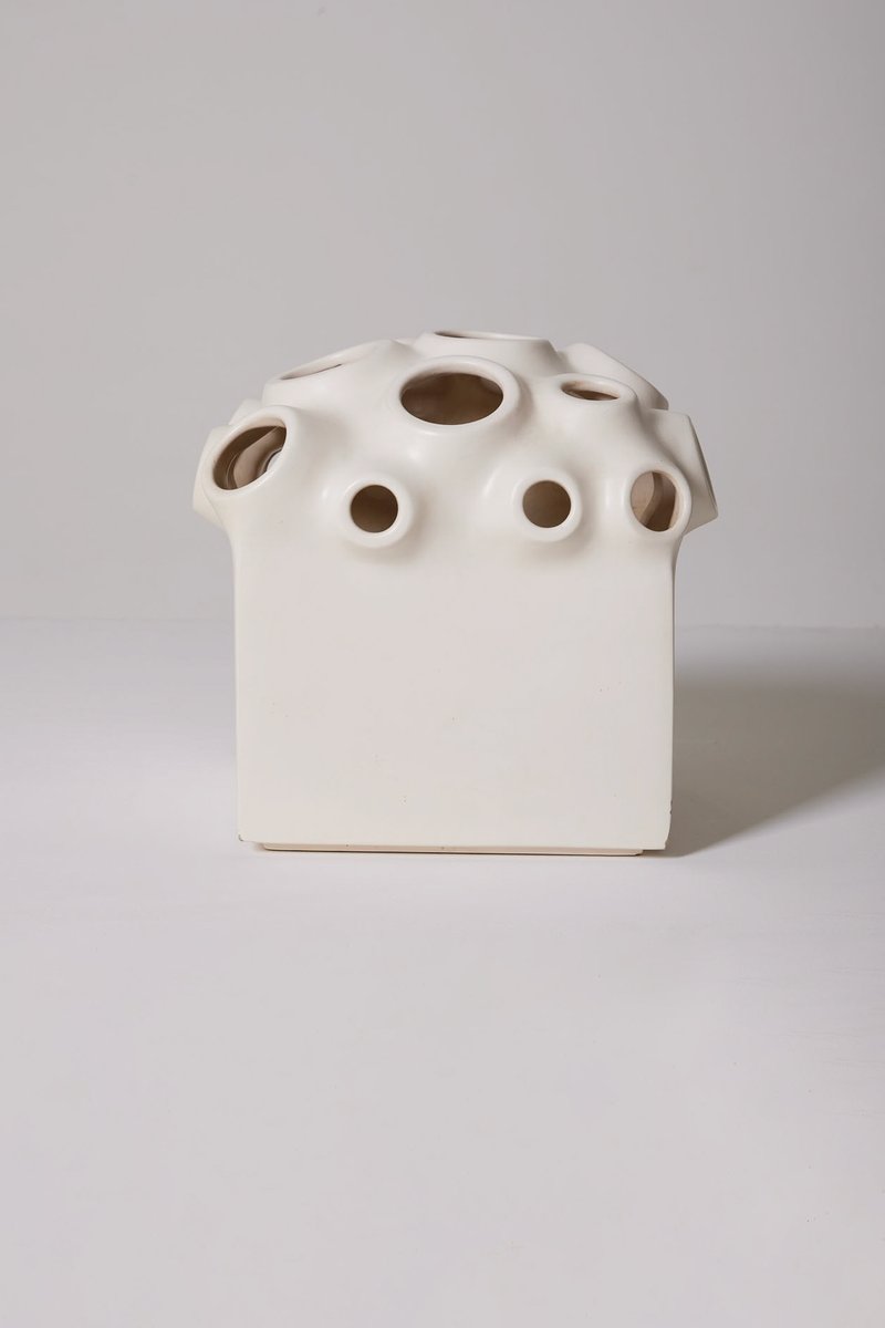 Ceramic Vase by Guy Yvon Rolland and Georges Lanteri