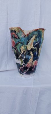 Ceramic Vase by N. Ciavardones-QLH-1142535