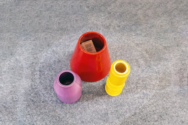 Ceramic Vase Totem Model by Giovanni Schiano for Moga Italia, 2007, Set of 3-VCV-1306618