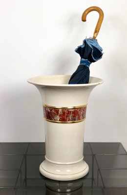 Ceramic Vase Umbrella Stand by Tommaso Barbi for B Ceramiche, Italy, 1970s-LYQ-1171796