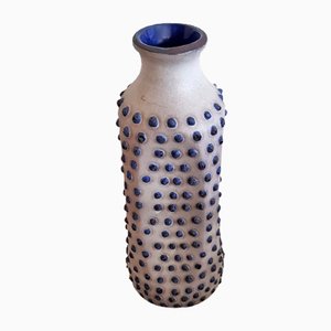 Ceramic Vase with Blue Interior Glaze, 1960s-QDP-829748