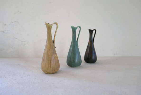 Ceramic Vases attributed to Gunnar Nylund for Rörstrand, Sweden, 1950s, Set of 3-UYK-1419065