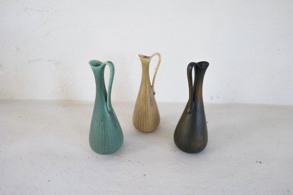 Ceramic Vases attributed to Gunnar Nylund for Rörstrand, Sweden, 1950s, Set of 3-UYK-1419065