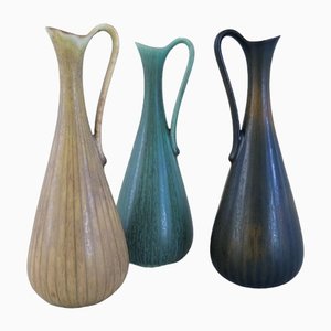 Ceramic Vases attributed to Gunnar Nylund for Rörstrand, Sweden, 1950s, Set of 3-UYK-1419065