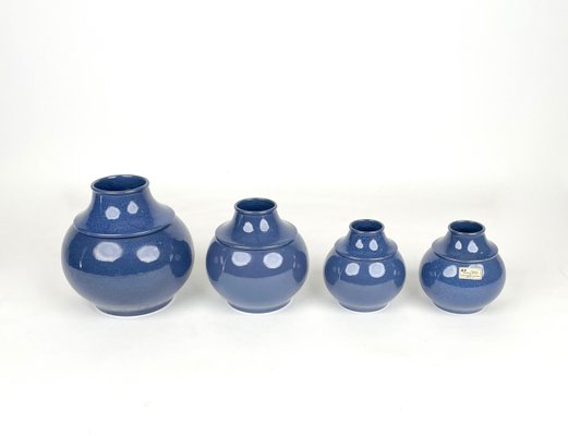 Ceramic Vases by Franco Bucci for Arte Ceramica Romana, Italy, 1970s, Set of 4-LYQ-1171305