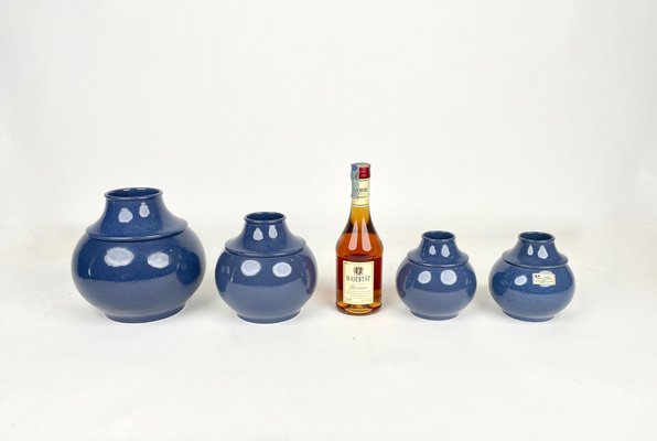 Ceramic Vases by Franco Bucci for Arte Ceramica Romana, Italy, 1970s, Set of 4-LYQ-1171305