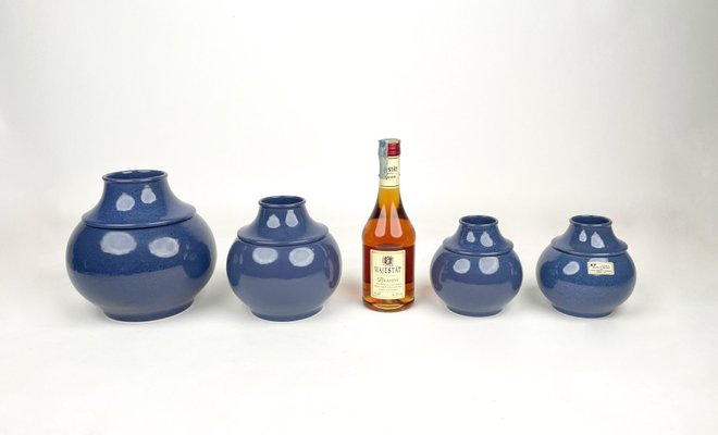 Ceramic Vases by Franco Bucci for Arte Ceramica Romana, Italy, 1970s, Set of 4-LYQ-1171305