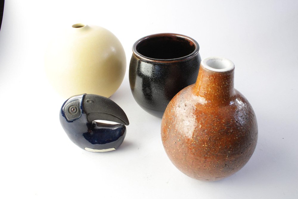 Ceramic Vases by Hartman, Granqvist and G. & T. Möller, Set of 4