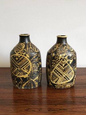 Ceramic Vases by Nils Thorsson for Royal Copenhagen, 1960s, Set of 2-CC-956229