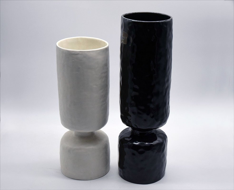 Ceramic Vases by Pompeo Pianezzola for Zanolli & Sebellin, 1970s, Set of 2