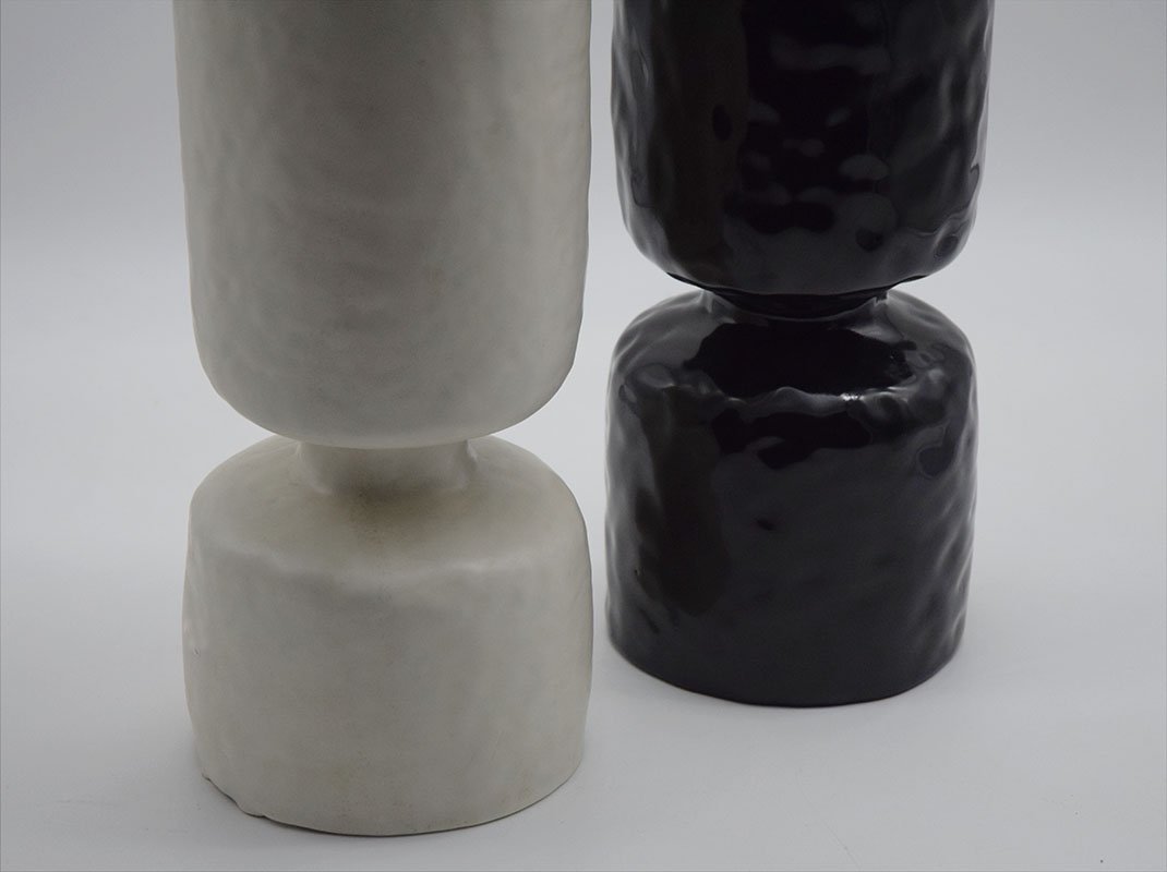 Ceramic Vases by Pompeo Pianezzola for Zanolli & Sebellin, 1970s, Set of 2