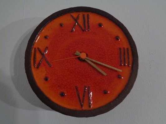 Ceramic Wall Clock from Junghans, 1970s-RDW-694974