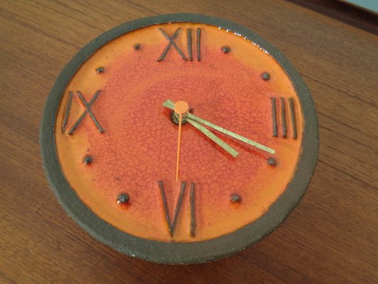 Ceramic Wall Clock from Junghans, 1970s-RDW-694974