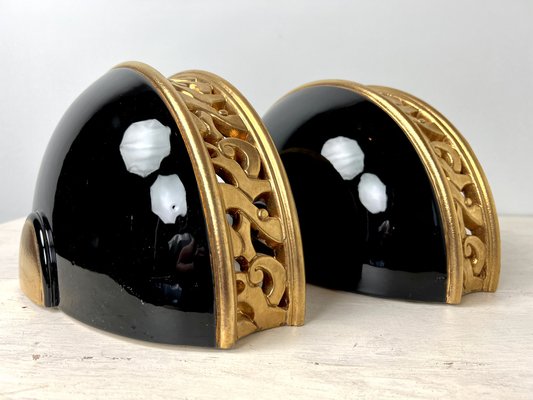 Ceramic Wall Lamps from Robert Kostka, France, 1970s, Set of 2-WZZ-1345104