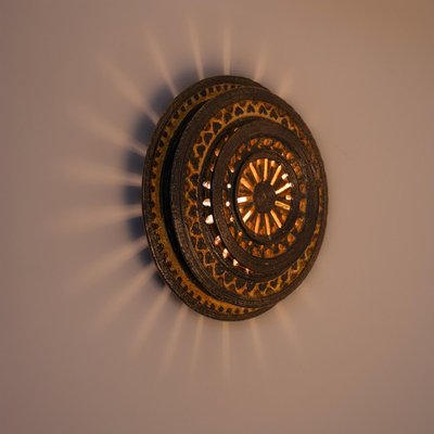 Ceramic Wall Light, Denmark, 1970s-VDW-2022207