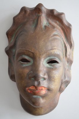 Ceramic Wall Mask by Kit, 1920-OV-1766052