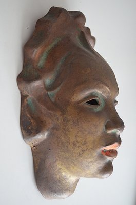 Ceramic Wall Mask by Kit, 1920-OV-1766052