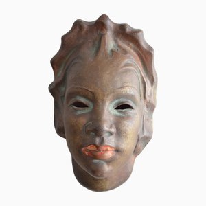 Ceramic Wall Mask by Kit, 1920-OV-1766052