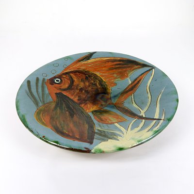 Ceramic Wall Plate with Fish Decor by Puigdemont-RY-795879