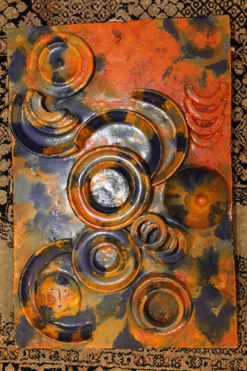 Ceramic Wall Relief, I.S., 1960s