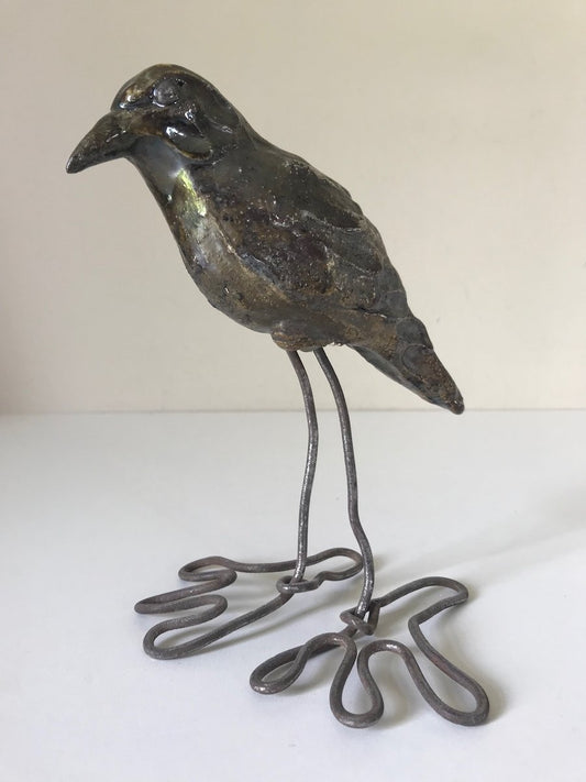 Ceramic & Wire Bird, 1970s