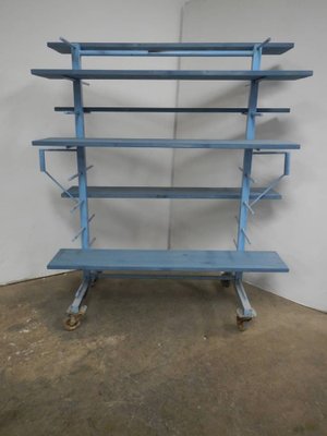 Ceramist's Display Shelf with Wheels, 1950s-WWQ-975834