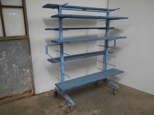 Ceramist's Display Shelf with Wheels, 1950s-WWQ-975834