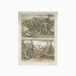 Ceremonies of a Floridian King - Etching by G. Pivati - 1746-1751 1746-1751-ZCI-755534