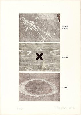 Cerne Abbas, Giant, Tump - Original Erching by Joe Tilson - 1976 1976-ZCI-760489