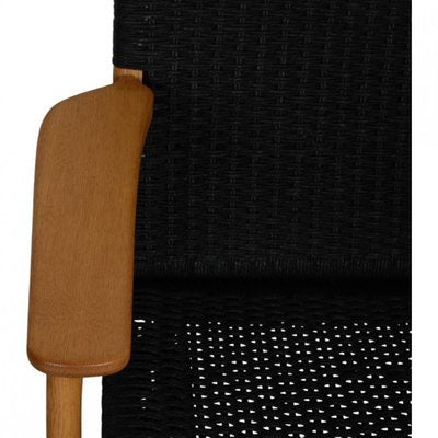 Ch-25 Lounge Chair with Black Paper Cord by Hans Wegner-MTD-2017031