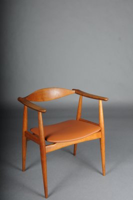 CH-35 Armchair in Teak and Leather by Hans J. Wegner, 1890s-FLW-1761473