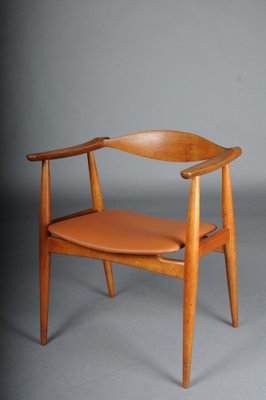 CH-35 Armchair in Teak and Leather by Hans J. Wegner, 1890s-FLW-1761473