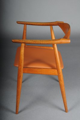 CH-35 Armchair in Teak and Leather by Hans J. Wegner, 1890s-FLW-1761473