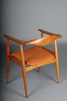 CH-35 Armchair in Teak and Leather by Hans J. Wegner, 1890s-FLW-1761473