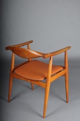 CH-35 Armchair in Teak and Leather by Hans J. Wegner, 1890s-FLW-1761473