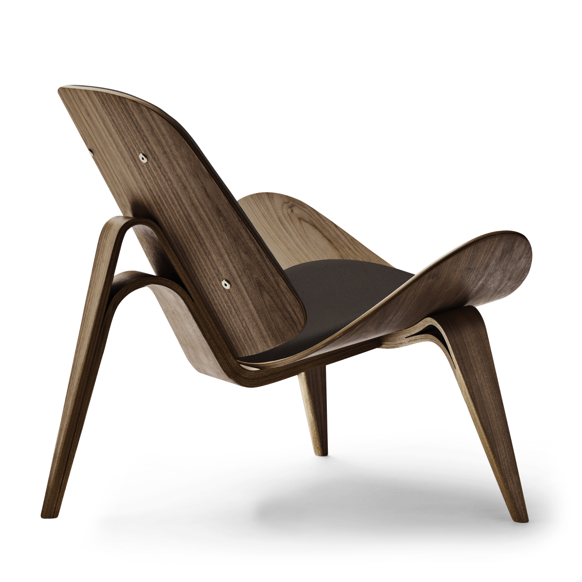 CH07 | Shell Chair by Carl Hansen & Søn #Walnut / Oiled / Leather Thor 306