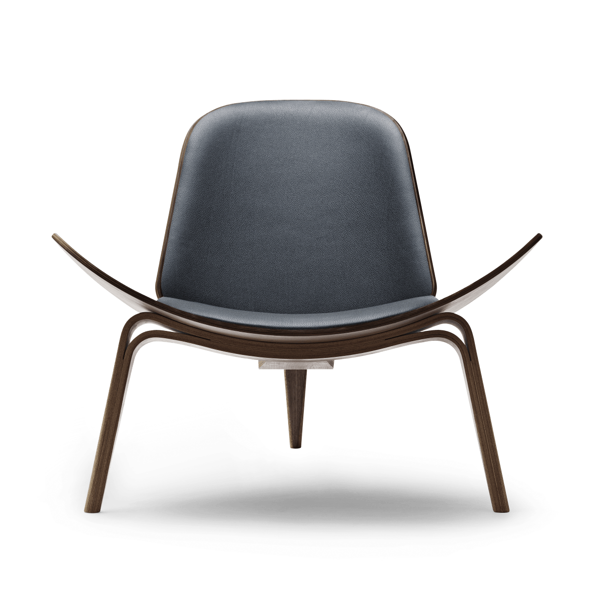 CH07 | Shell Chair by Carl Hansen & Søn #Walnut / Lacquered / Leather Loke 7150