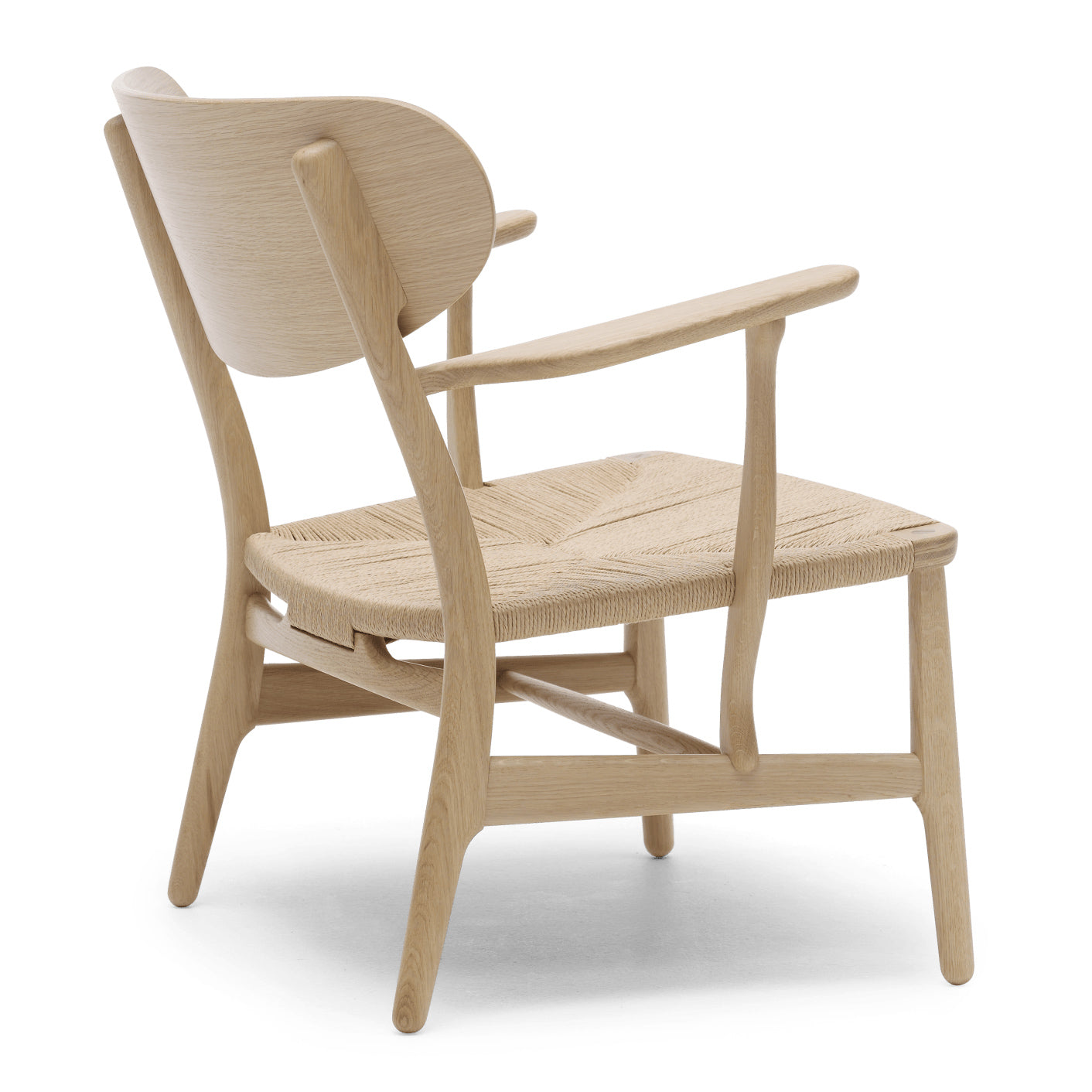 CH22 | Lounge Chair by Carl Hansen & Søn #Oak/Soaped/Natural Paper Cord