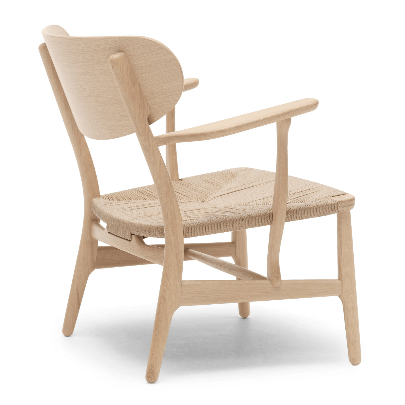 CH22 | Lounge Chair by Carl Hansen & Søn #Oak/White Oiled/Natural Paper Cord