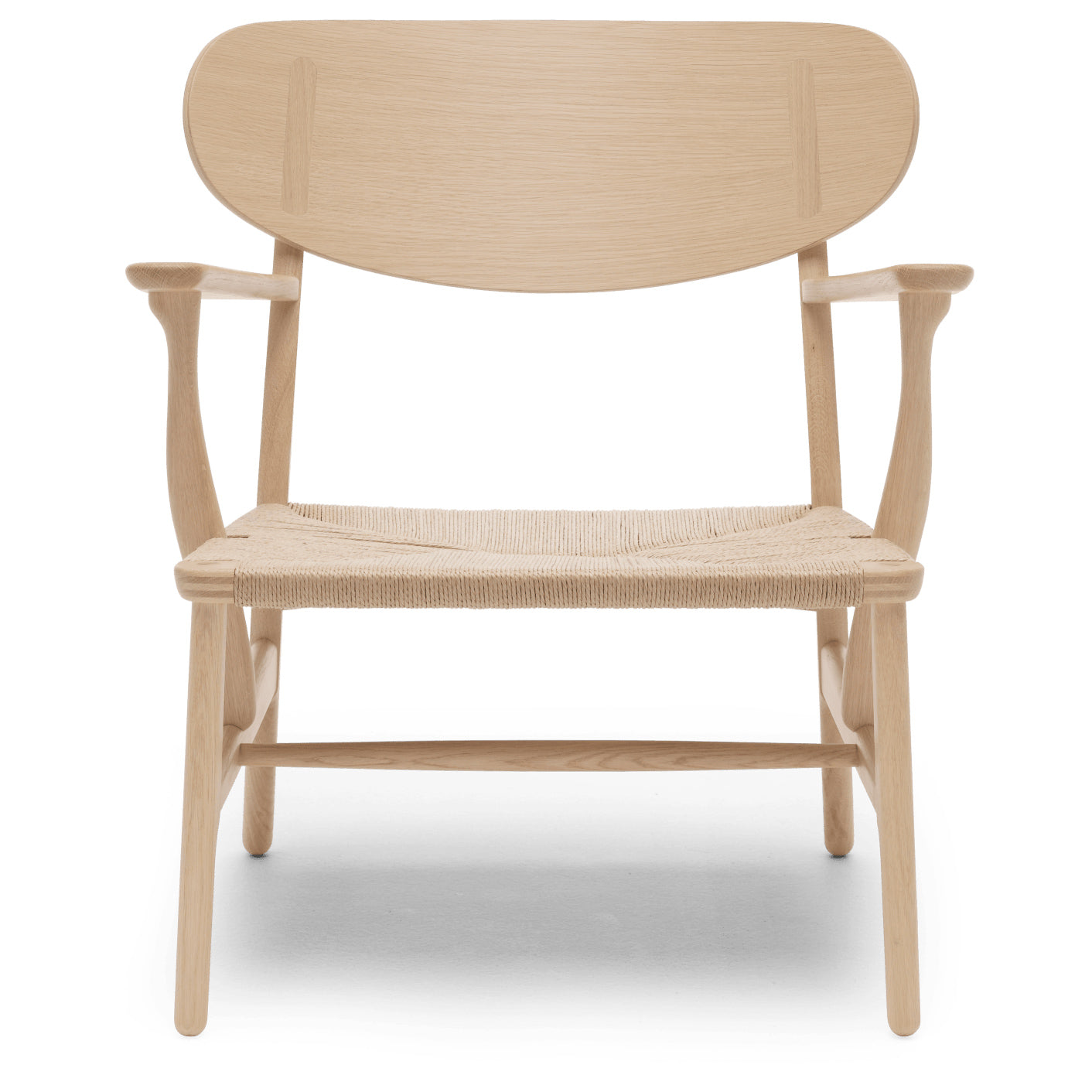 CH22 | Lounge Chair by Carl Hansen & Søn #Oak/White Oiled/Natural Paper Cord